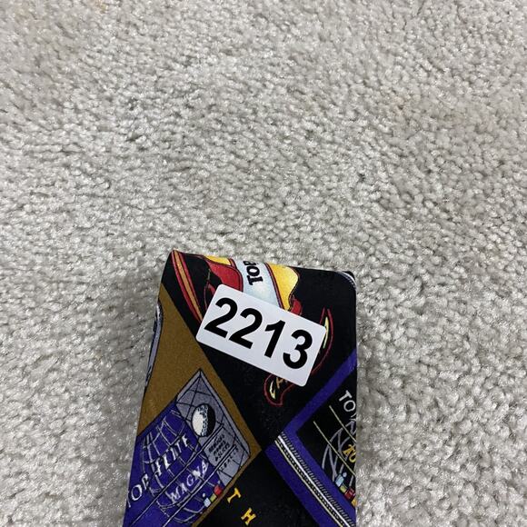 VTG Top Flite Tie Nicole Miller Necktie Silk Golf Clubs Balls Novelty 90s - Picture 5 of 5